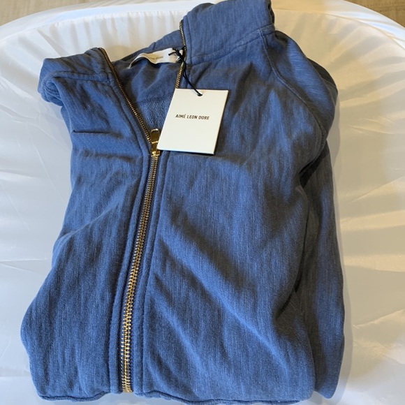 Aime Leon Dore men’s size L weather blue hoodie sweater zip up - Picture 9 of 9